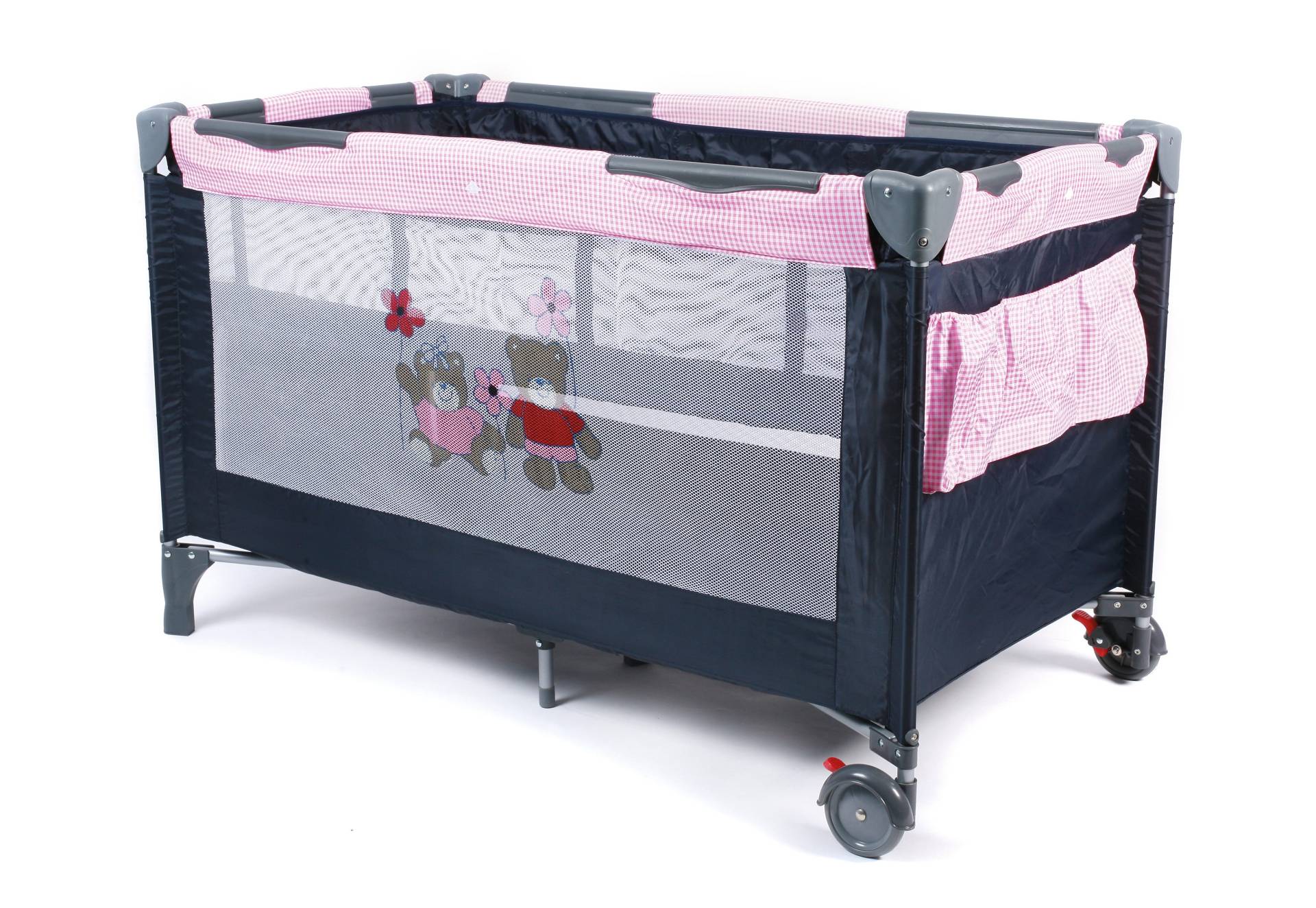 CHIC4BABY Baby-Reisebett »Luxus Pink Checker« von CHIC4BABY