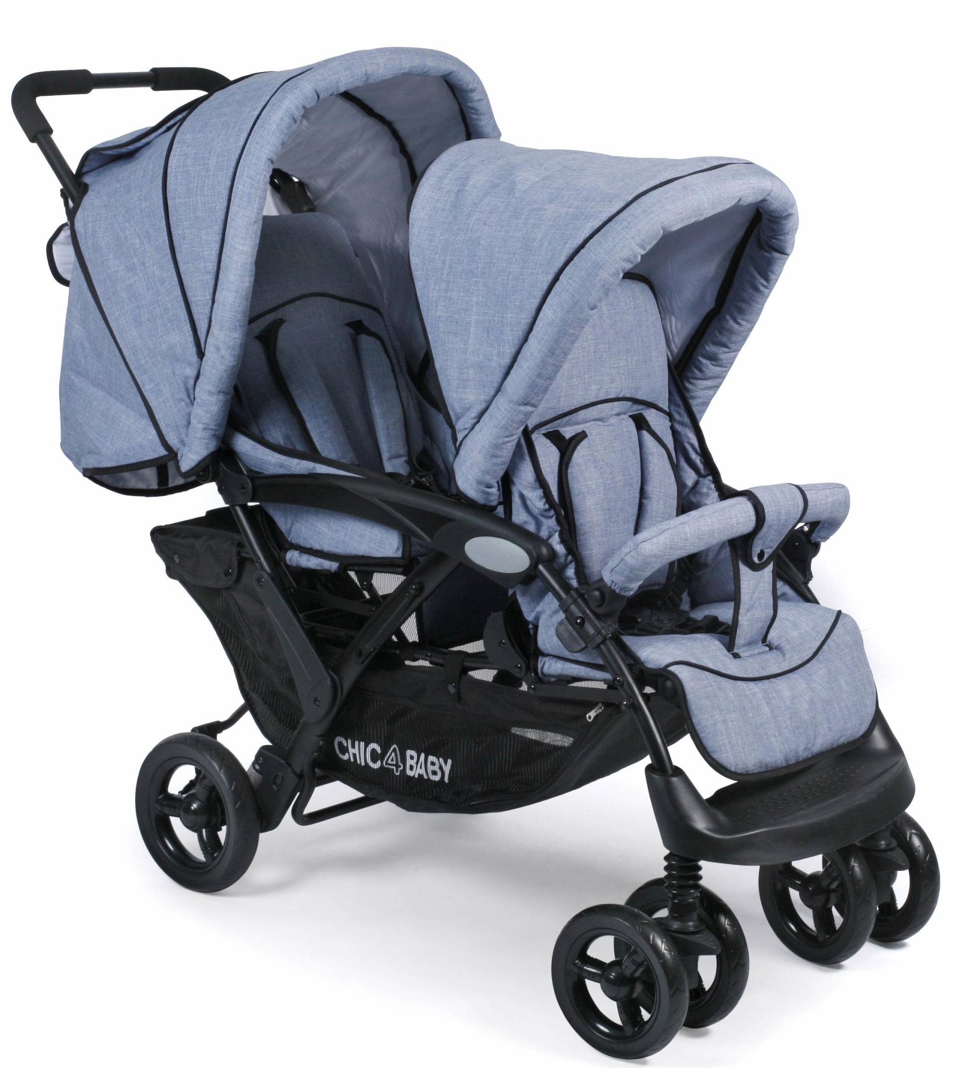 CHIC4BABY Geschwisterwagen »Duo, hellblau« von CHIC4BABY