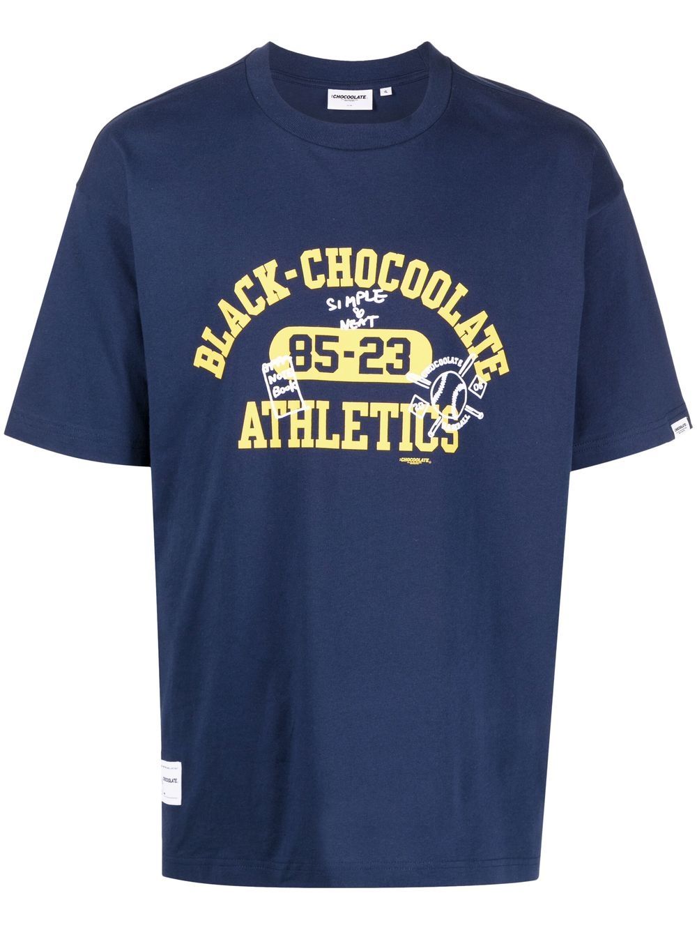 CHOCOOLATE Athletics cotton T-shirt - Blue von CHOCOOLATE