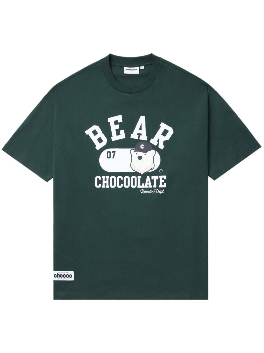 CHOCOOLATE Chocoo Bear cotton T-shirt - Green von CHOCOOLATE