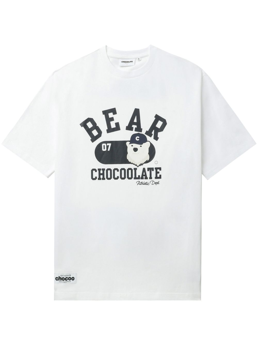 CHOCOOLATE Chocoo Bear cotton T-shirt - White von CHOCOOLATE