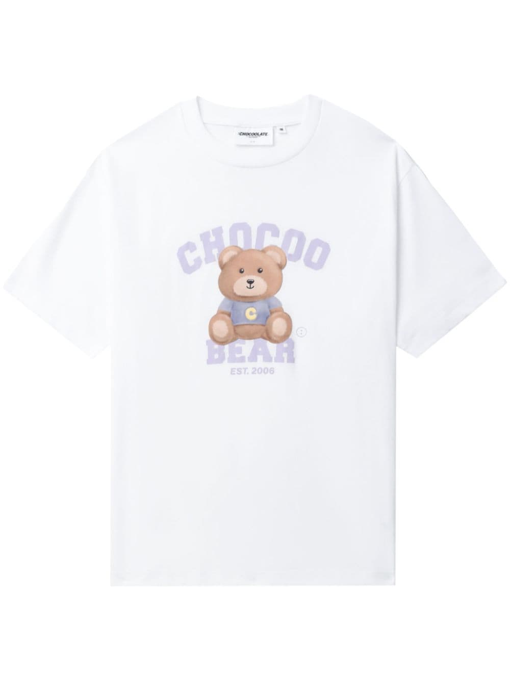 CHOCOOLATE Chocoo Bear cotton T-shirt - White von CHOCOOLATE