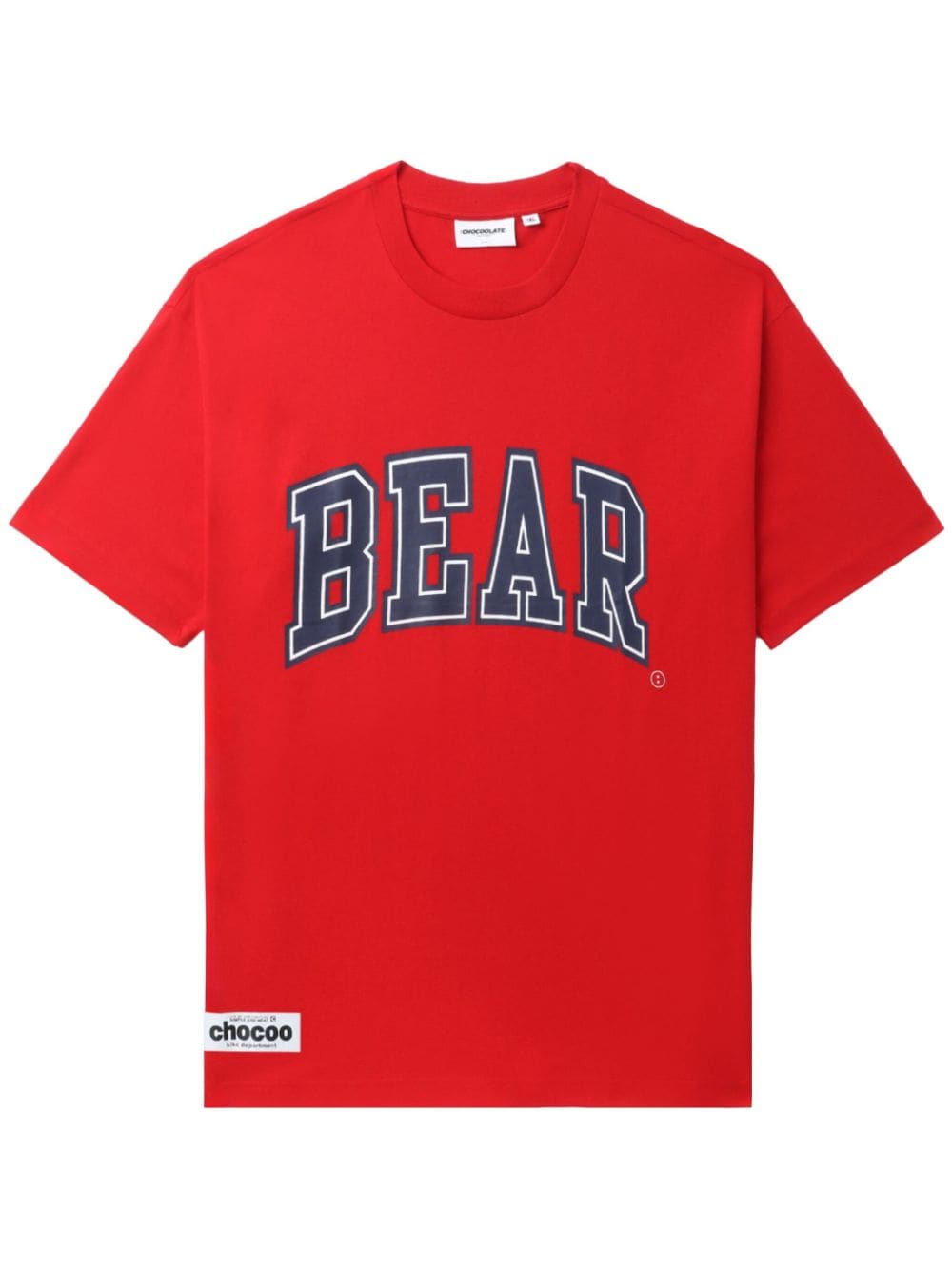 CHOCOOLATE bear-print cotton T-shirt - Red von CHOCOOLATE