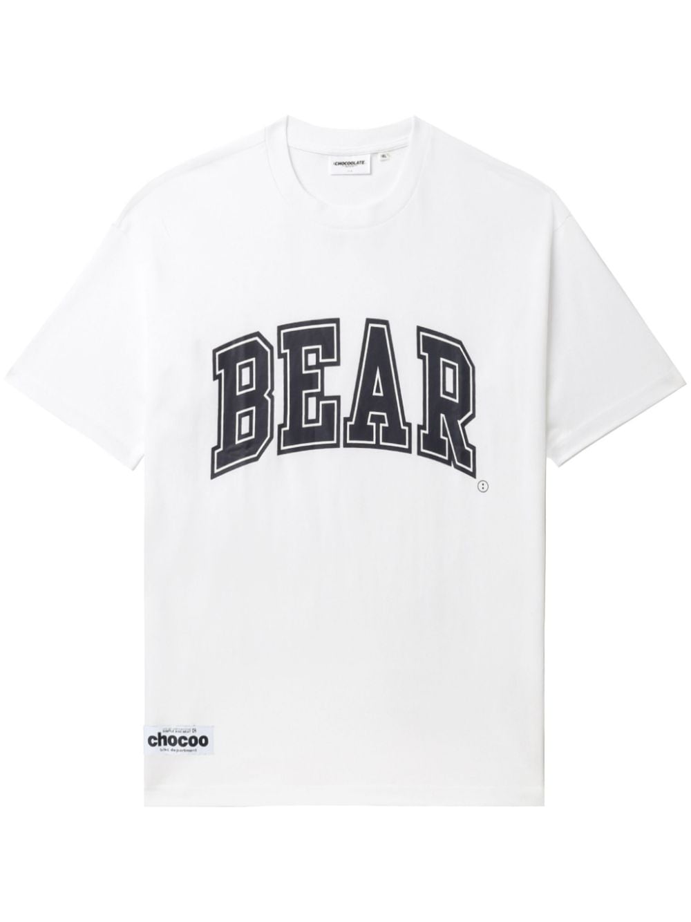 CHOCOOLATE bear-print cotton T-shirt - White von CHOCOOLATE