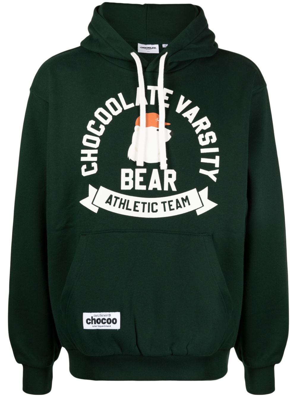 CHOCOOLATE bear-print hoodie - Green von CHOCOOLATE