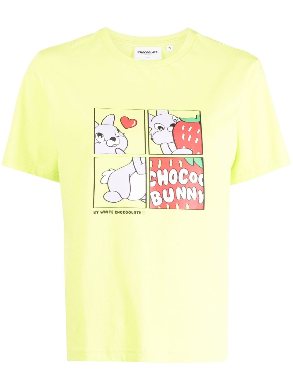 CHOCOOLATE cartoon-print short-sleeved T-shirt - Yellow von CHOCOOLATE