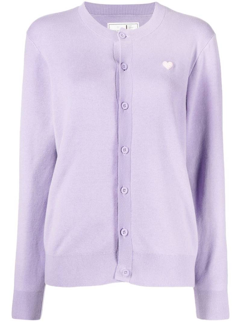 CHOCOOLATE fine-knit cotton cardigan - Purple von CHOCOOLATE