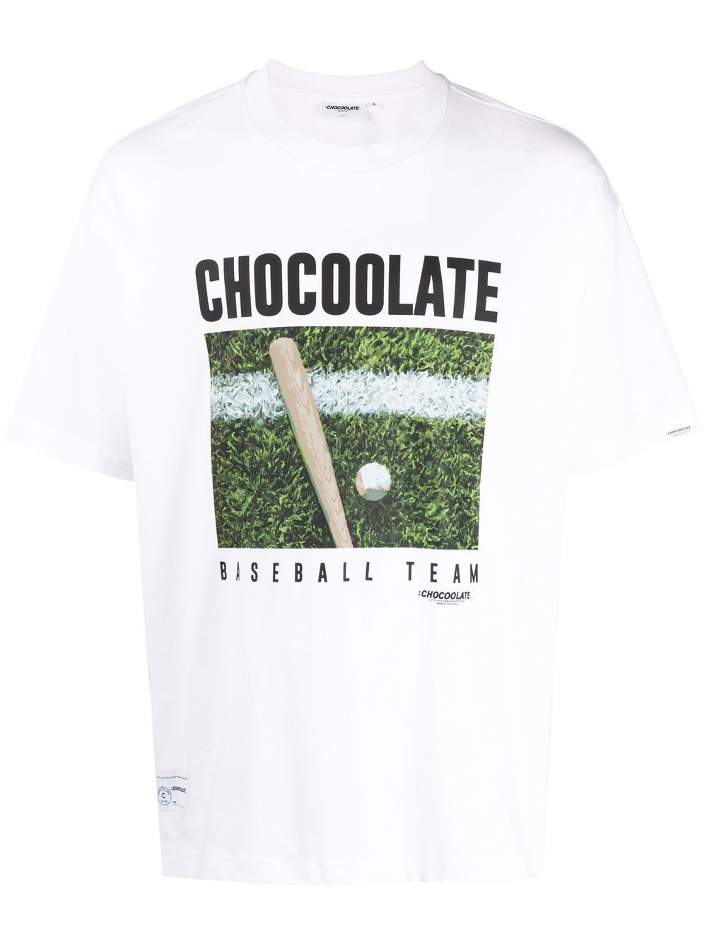 CHOCOOLATE graphic print T-shirt - White von CHOCOOLATE
