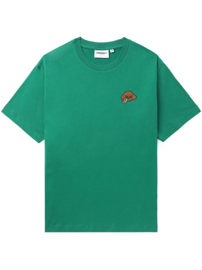 CHOCOOLATE graphic-print cotton T-shirt - Green von CHOCOOLATE