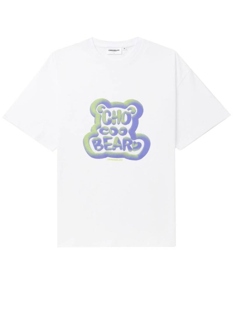 CHOCOOLATE graphic-print cotton T-shirt - White von CHOCOOLATE