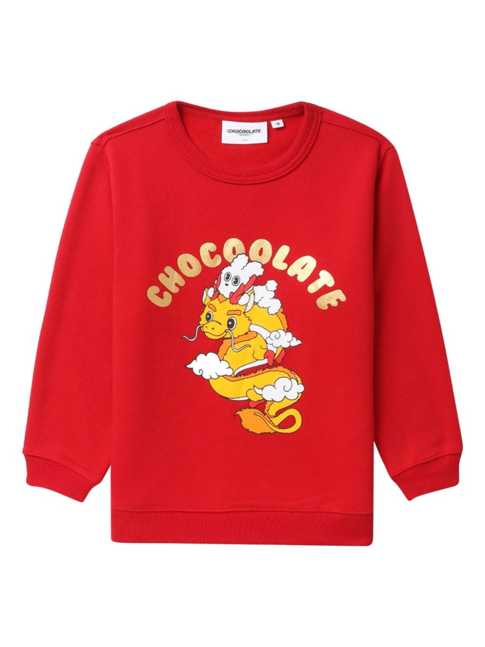 CHOCOOLATE graphic-print crew-neck sweatshirt - Red von CHOCOOLATE