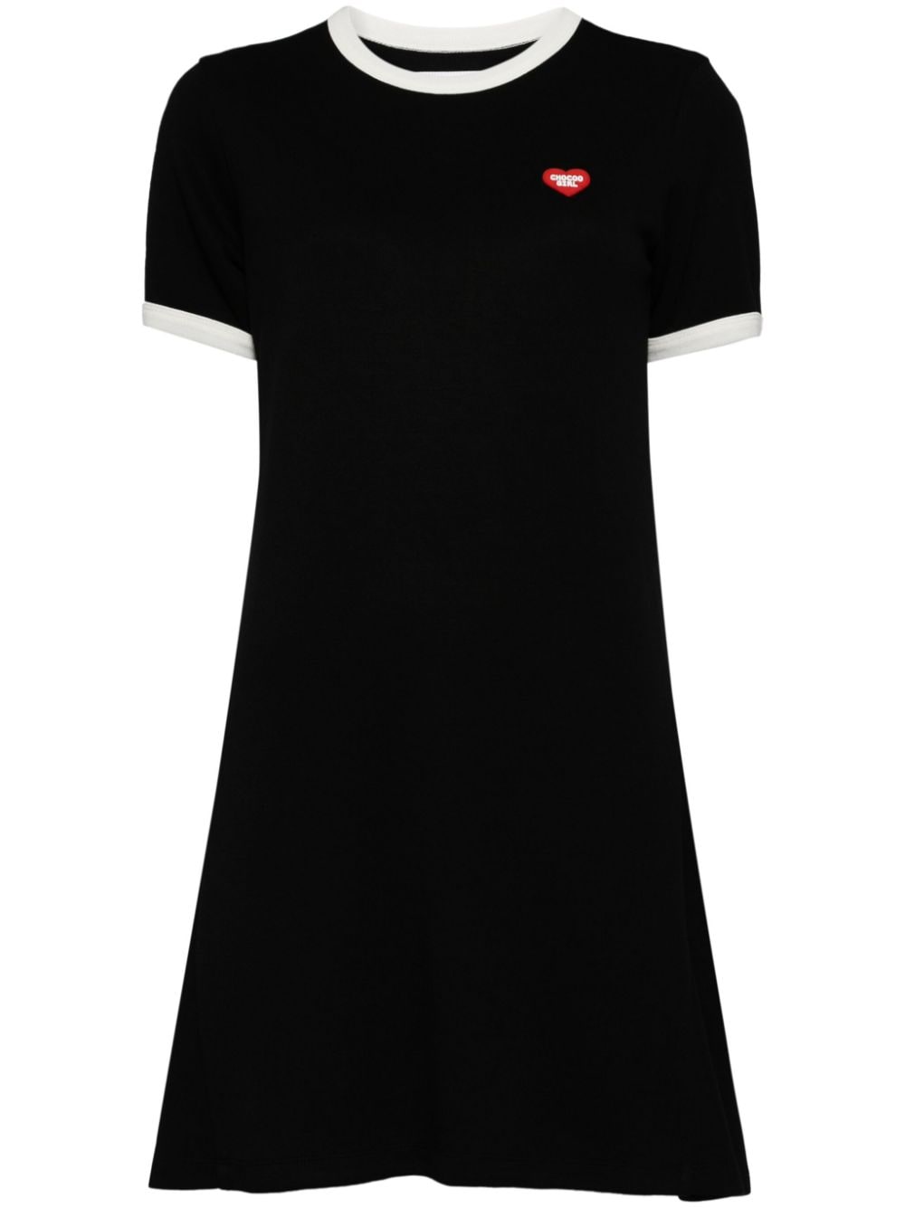 CHOCOOLATE heart-print T-shirt dress - Black von CHOCOOLATE