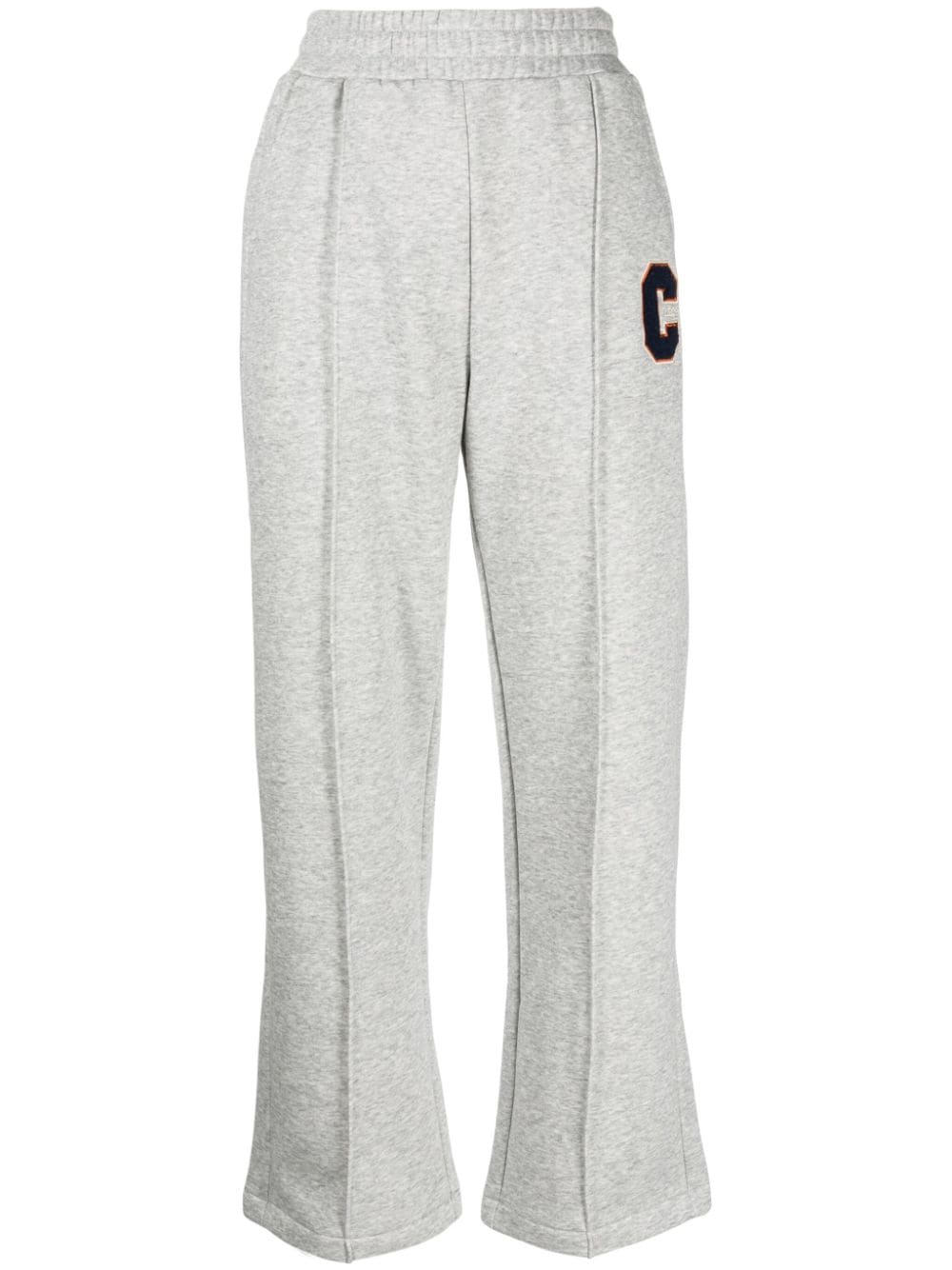 CHOCOOLATE logo-appliqué jersey track pants - Grey von CHOCOOLATE