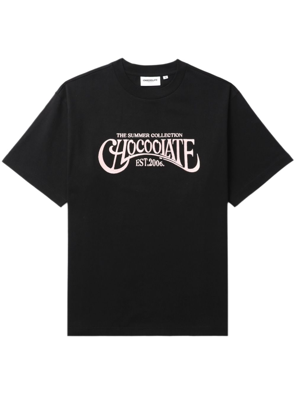 CHOCOOLATE logo-embroidered cotton T-shirt - Black von CHOCOOLATE