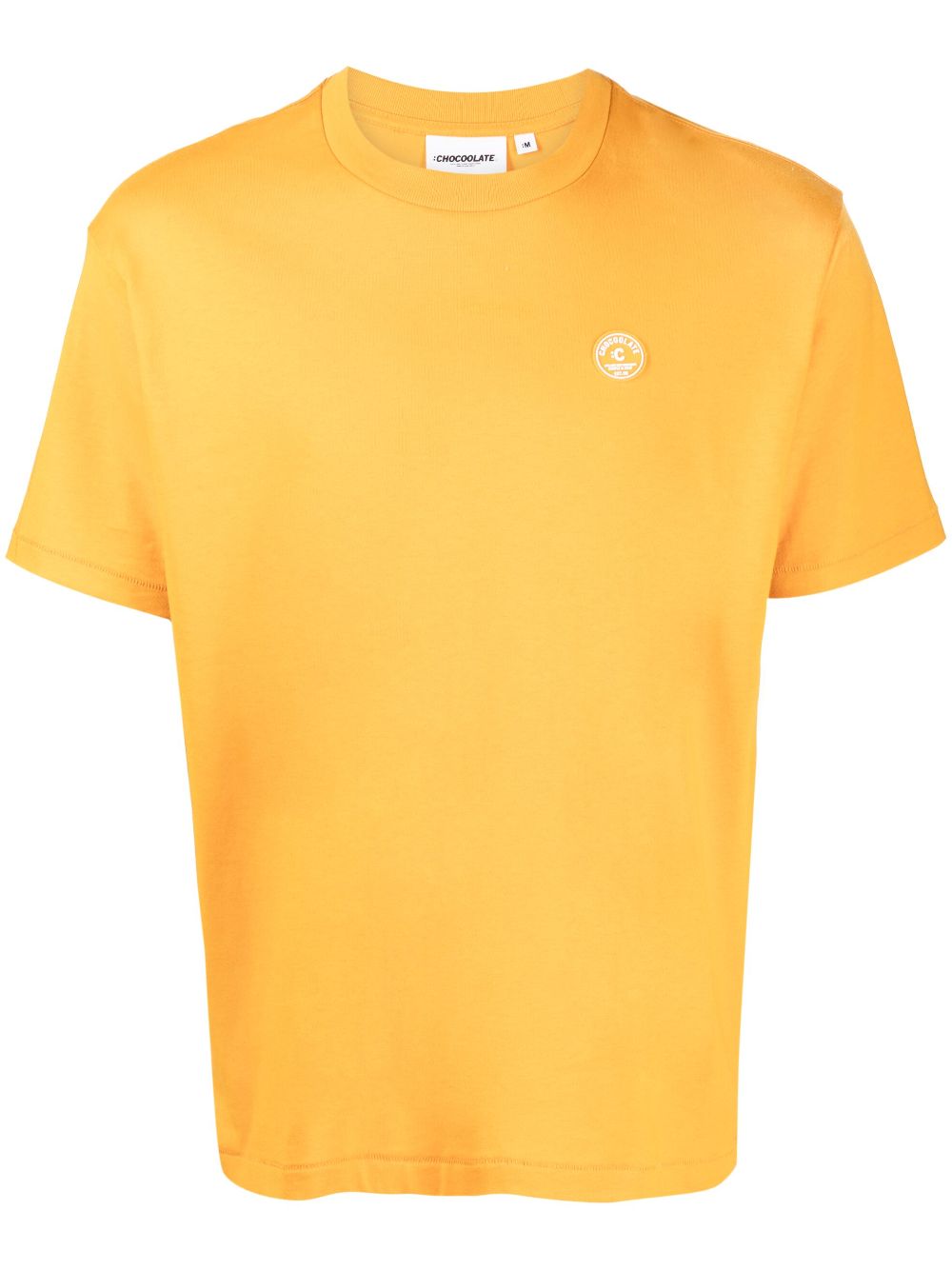 CHOCOOLATE logo-patch cotton T-shirt - Orange von CHOCOOLATE