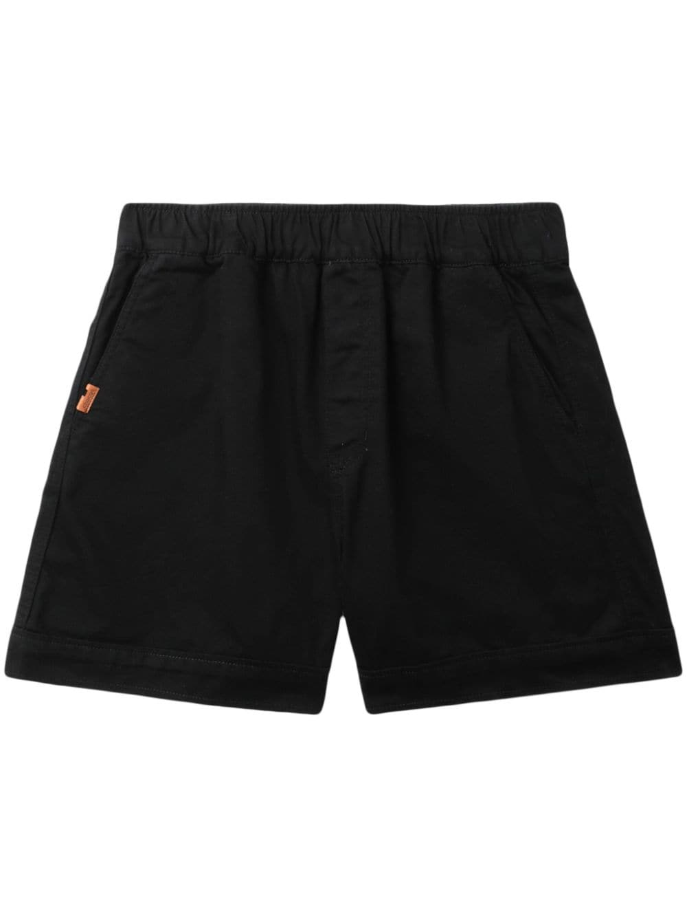 CHOCOOLATE logo-patch cotton shorts - Black von CHOCOOLATE