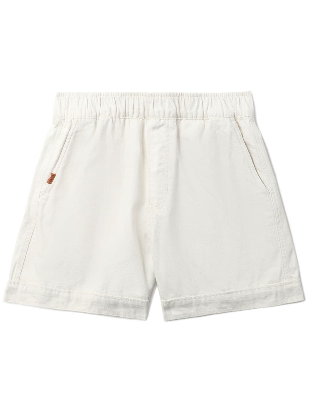 CHOCOOLATE logo-patch cotton shorts - White von CHOCOOLATE