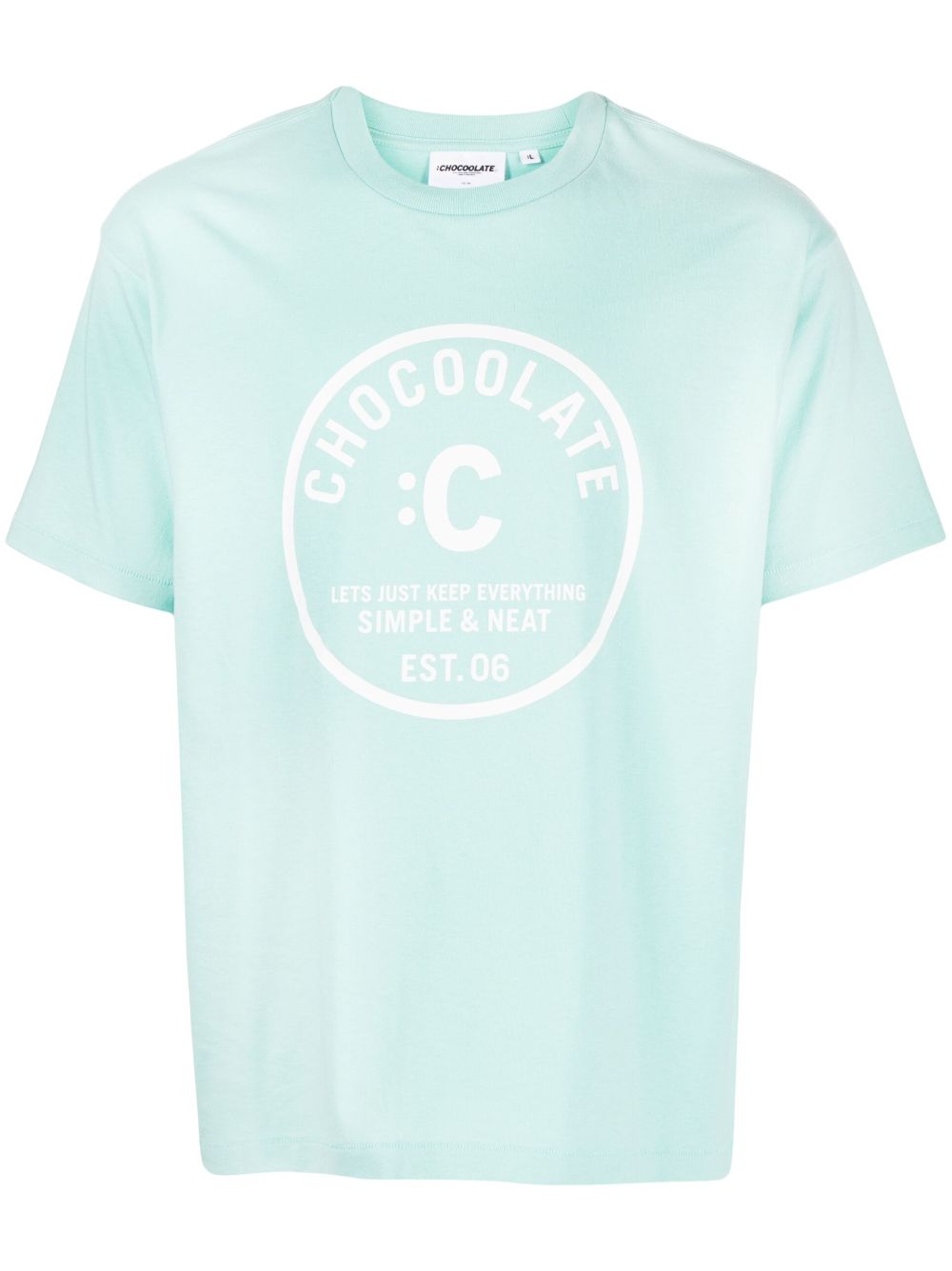 CHOCOOLATE logo-print cotton T-shirt - Green von CHOCOOLATE