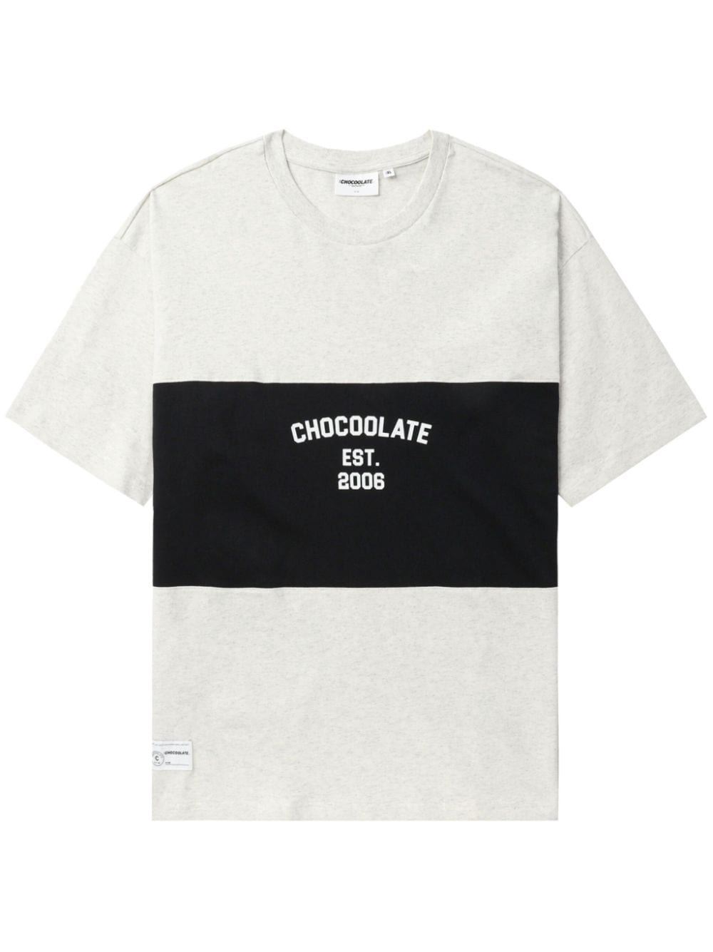 CHOCOOLATE logo-print cotton T-shirt - Grey von CHOCOOLATE