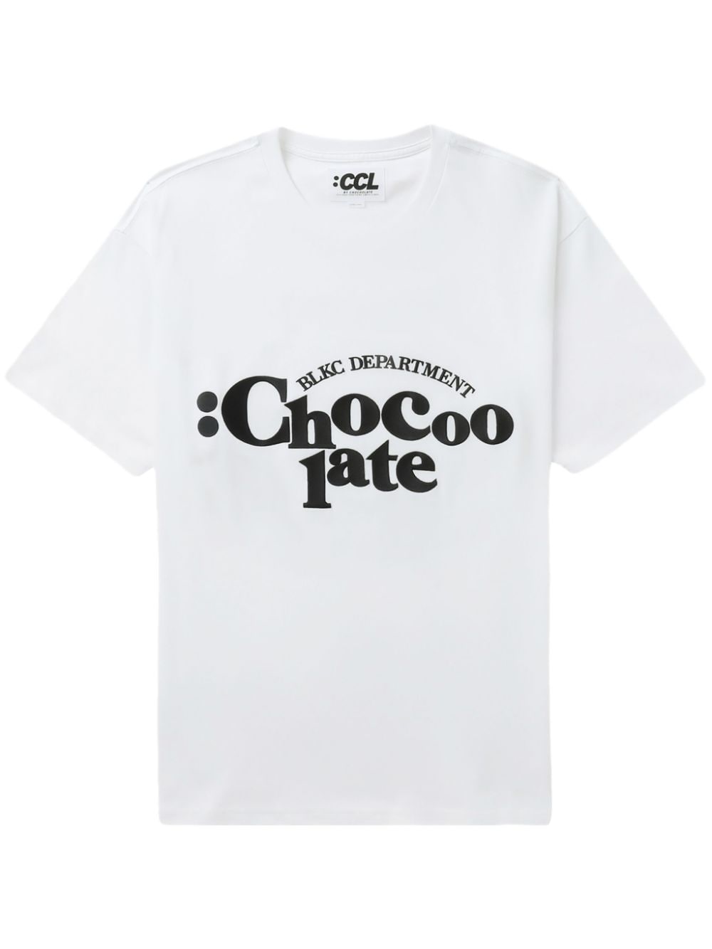 CHOCOOLATE logo-print cotton T-shirt - White von CHOCOOLATE