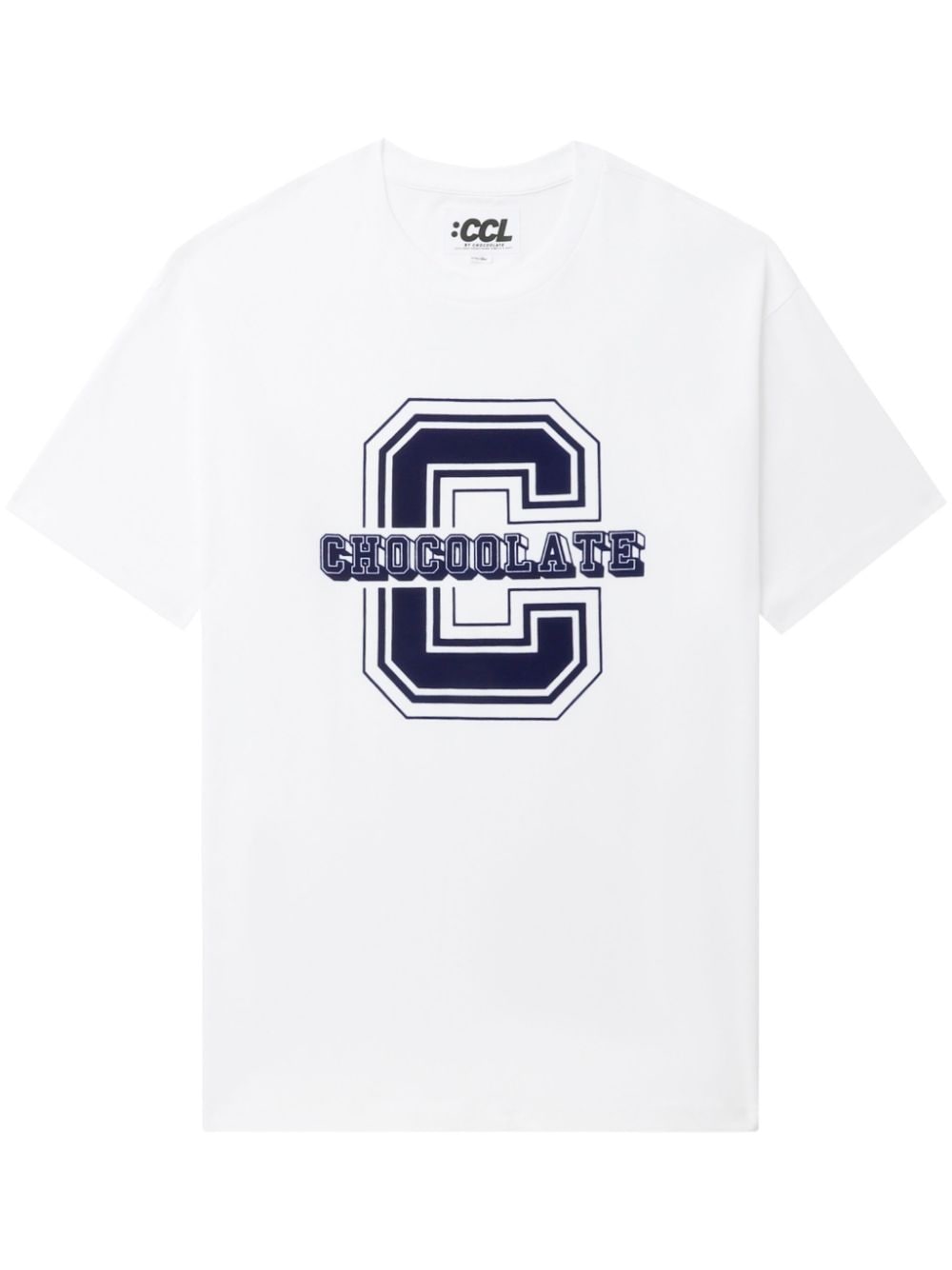 CHOCOOLATE logo-print cotton T-shirt - White von CHOCOOLATE