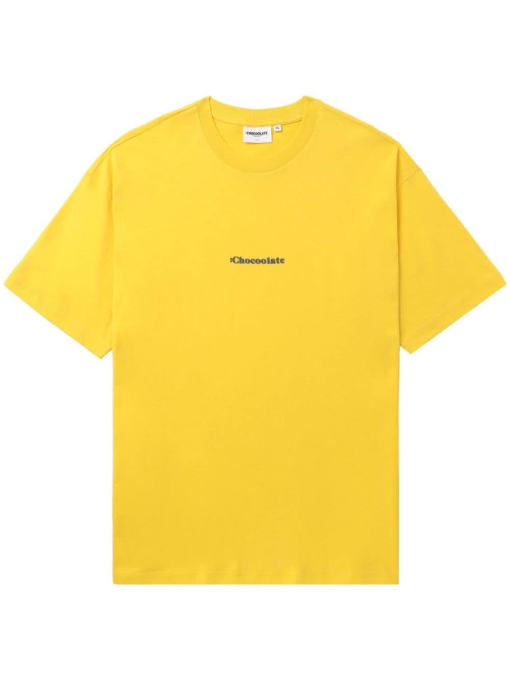 CHOCOOLATE logo-print cotton T-shirt - Yellow von CHOCOOLATE