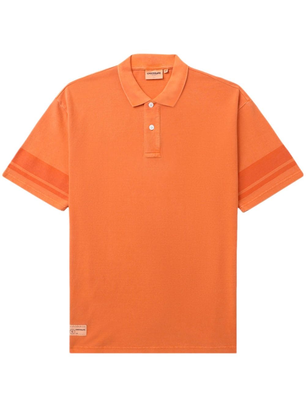 CHOCOOLATE logo-print cotton polo shirt - Orange von CHOCOOLATE