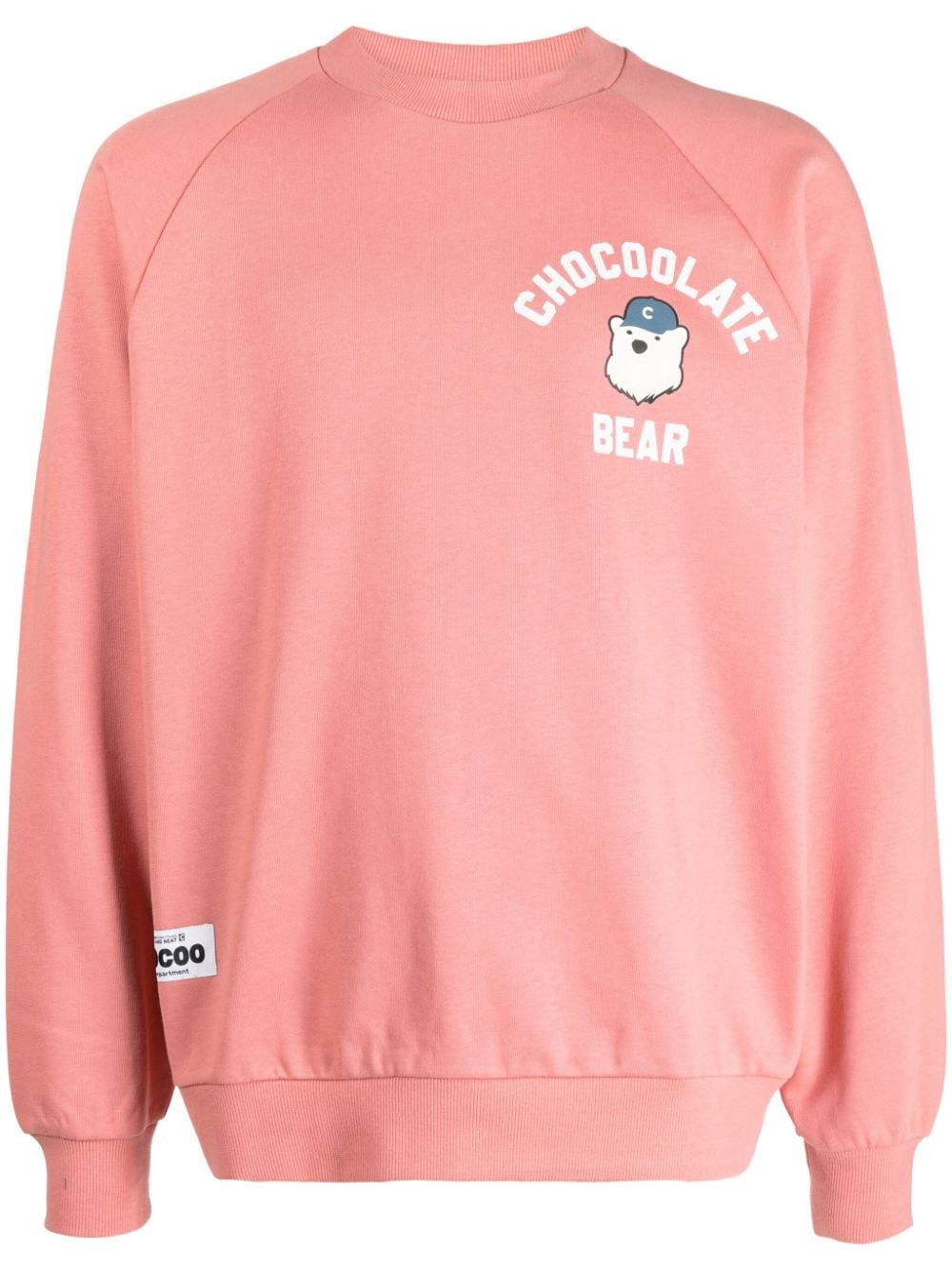 CHOCOOLATE logo-print cotton sweatshirt - Pink von CHOCOOLATE