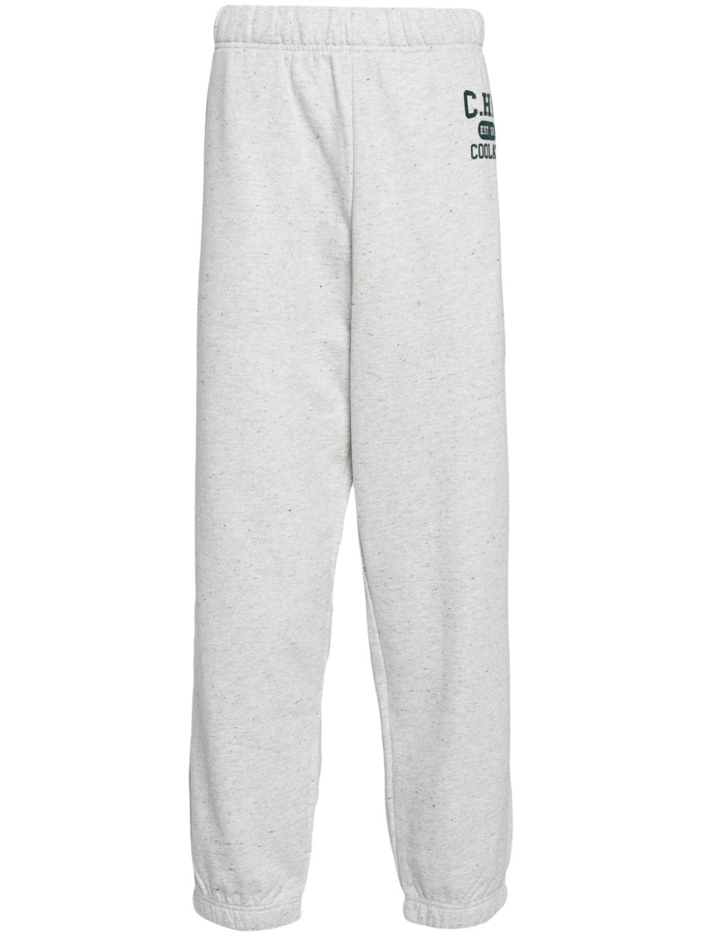 CHOCOOLATE logo-print cotton track pants - Grey von CHOCOOLATE