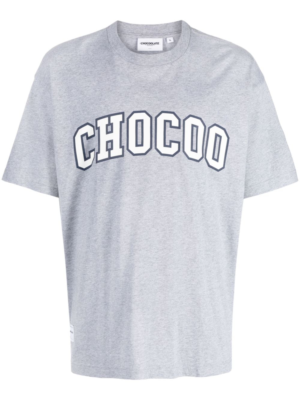 CHOCOOLATE logo-print crew-neck T-shirt - Grey von CHOCOOLATE