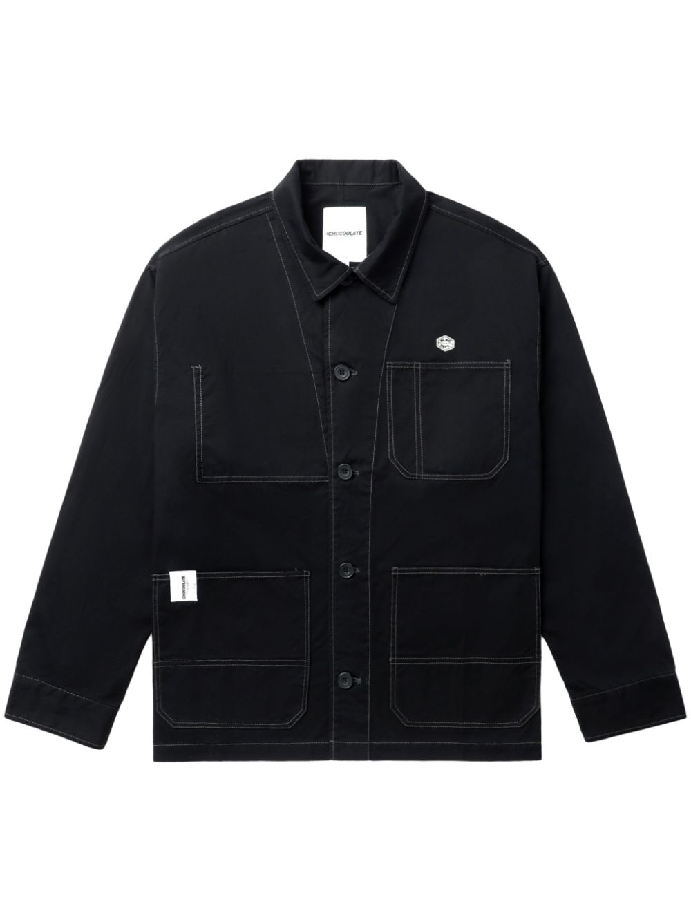 CHOCOOLATE long-sleeve denim shirt - Black von CHOCOOLATE