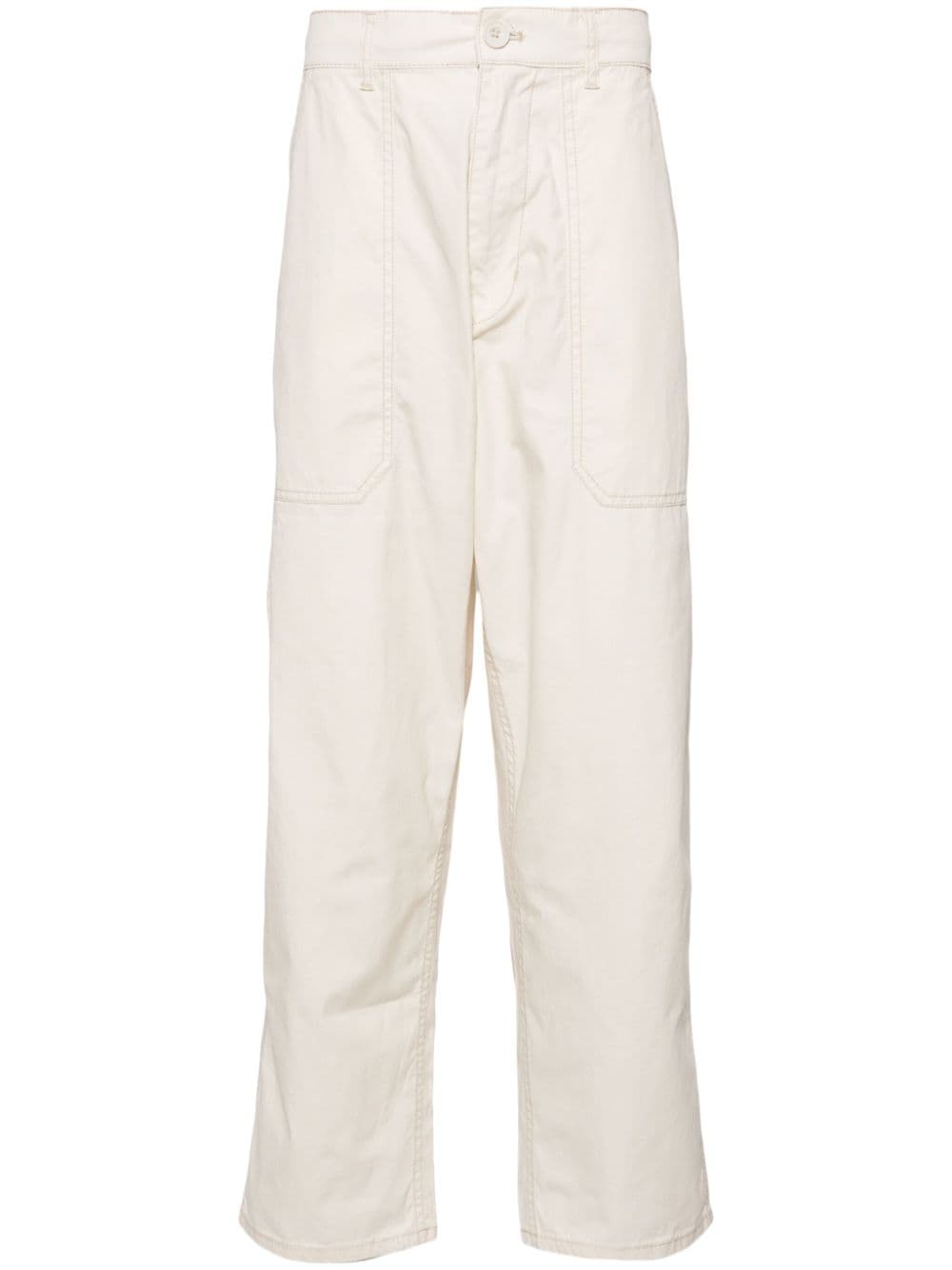 CHOCOOLATE straight-leg cotton carpenter trousers - Neutrals von CHOCOOLATE