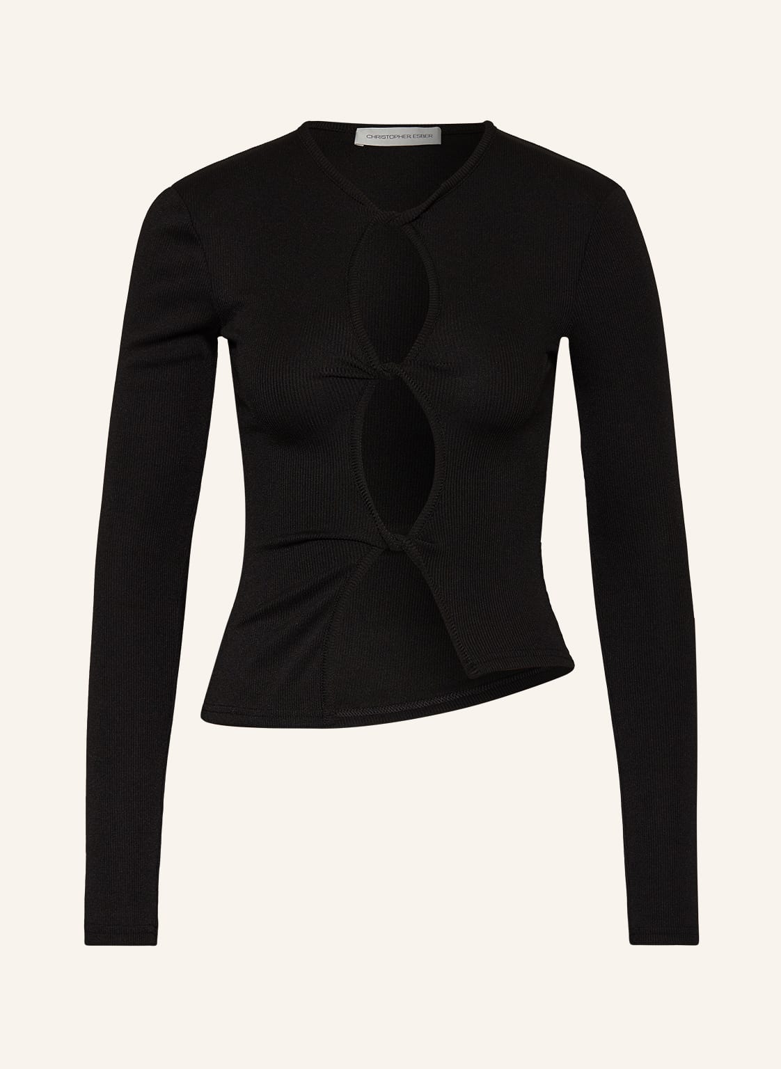 Christopher Esber Longsleeve Mit Cut-Out schwarz von CHRISTOPHER ESBER