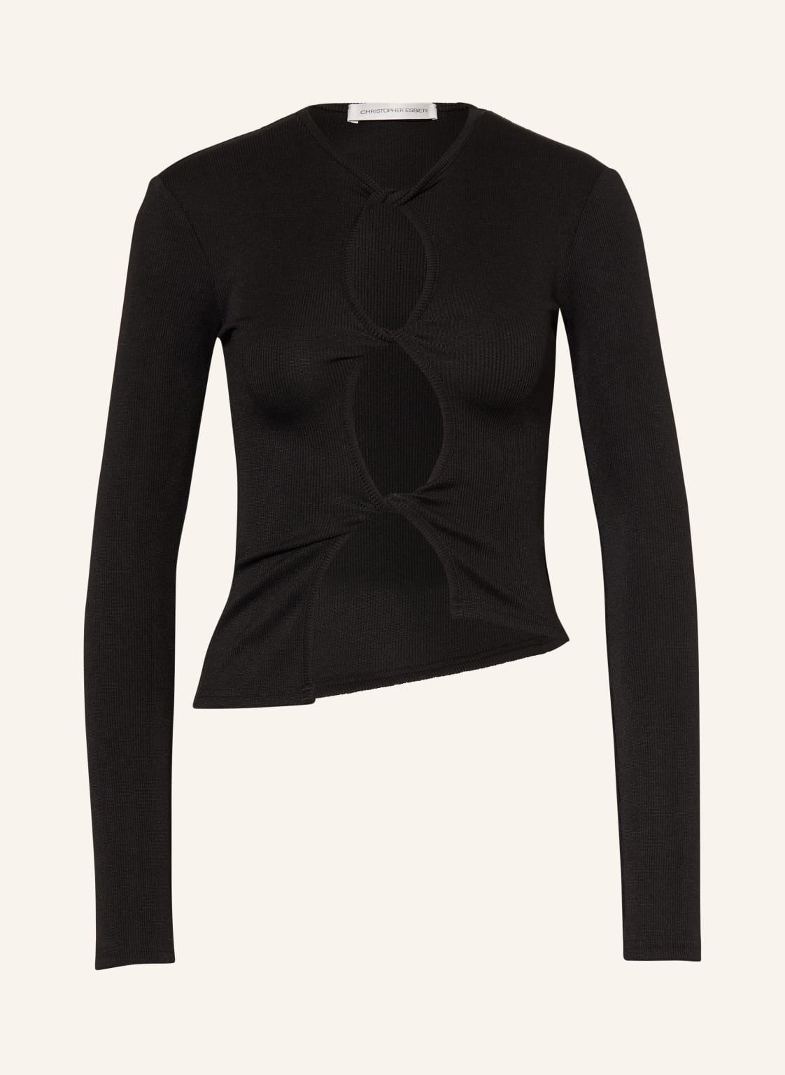 Christopher Esber Longsleeve Open Twist Mit Cut-Outs schwarz von CHRISTOPHER ESBER