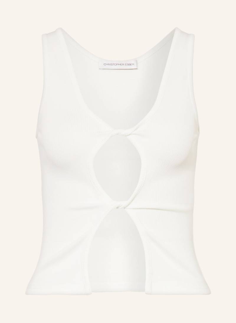 Christopher Esber Top Open Twist Tank Mit Cut-Outs weiss von CHRISTOPHER ESBER