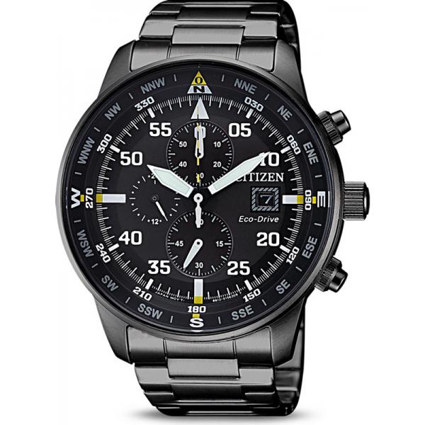 CITIZEN Flieger Chronograph, Eco Drive Solaruhr, schwarz von CITIZEN