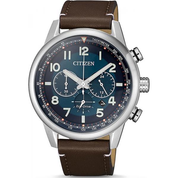 CITIZEN Fliegerchrono Tachymeter, Eco-Drive Solaruhr, blau von CITIZEN