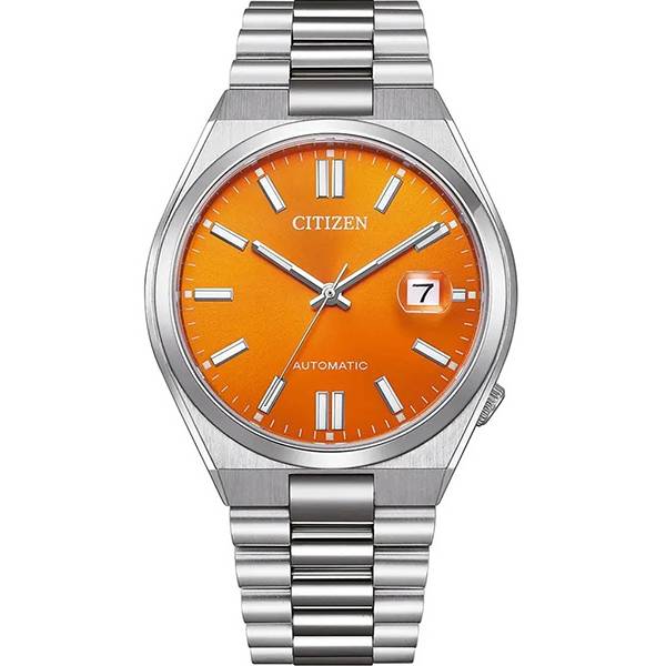 CITIZEN Tsuyosa, Retro Automatik Uhr, Stahl eisblau von CITIZEN