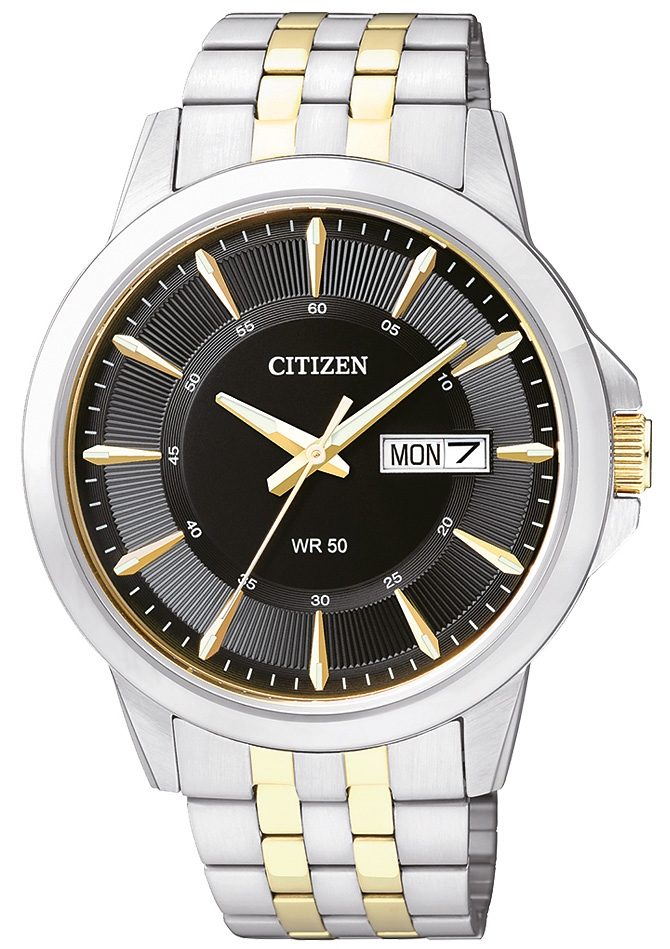 Citizen Quarzuhr, Armbanduhr, Herrenuhr, Damenuhr, Edelstahlarmband, Datum von Citizen