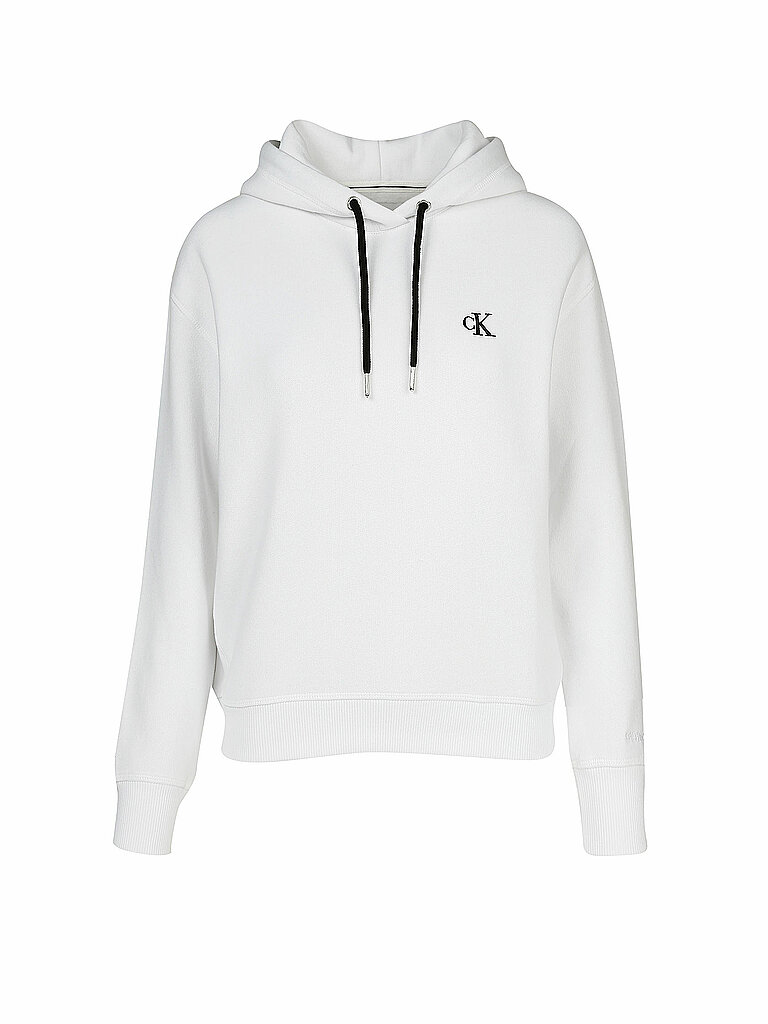 CALVIN KLEIN JEANS Kapuzensweater weiss | S von Calvin Klein Jeans