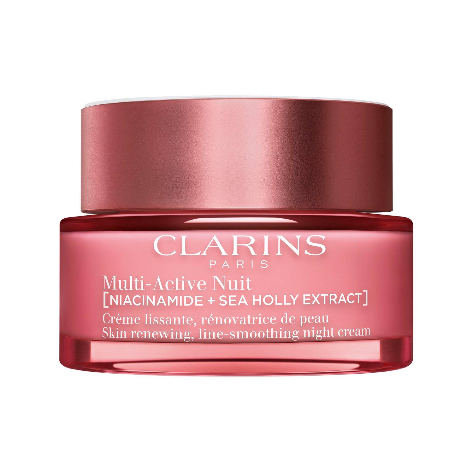 Multi-active Crème Nuit Peaux Sèches - Glättende, Hauterneuernde Nachtcreme Für Das Gesicht Für Trockene Haut Damen  50ml von CLARINS