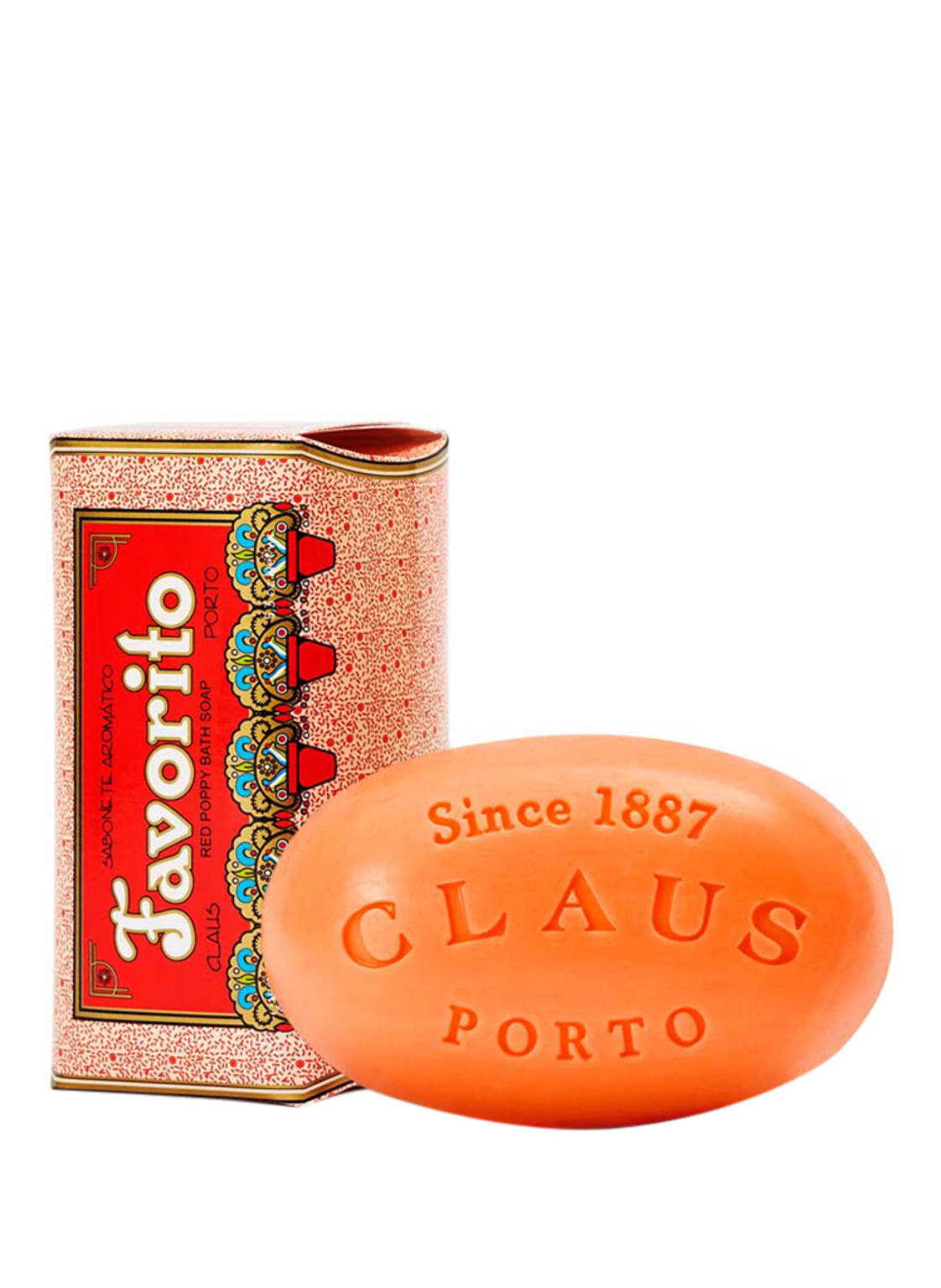 Claus Porto Favorito Red Poppy Seife 150 g von CLAUS PORTO