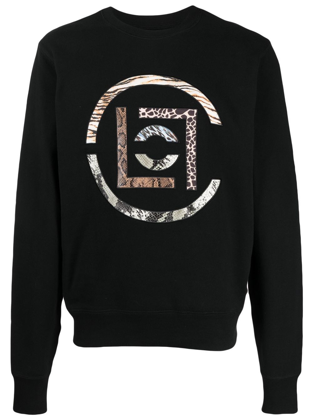 CLOT animal-print logo-patch sweatshirt - Black von CLOT