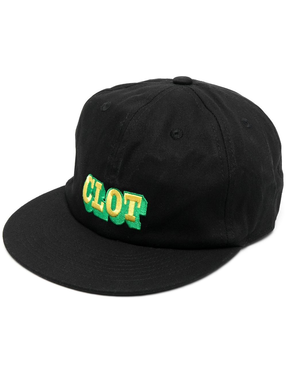 CLOT embroidered-logo flat cap - Black von CLOT