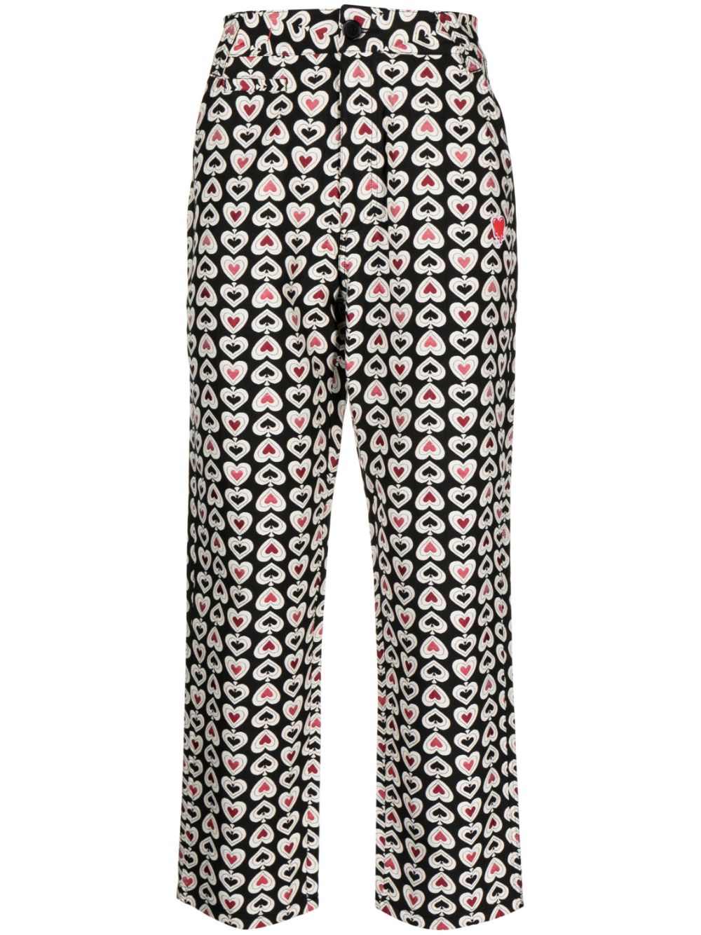 CLOT graphic-print straight-leg trousers - Black von CLOT