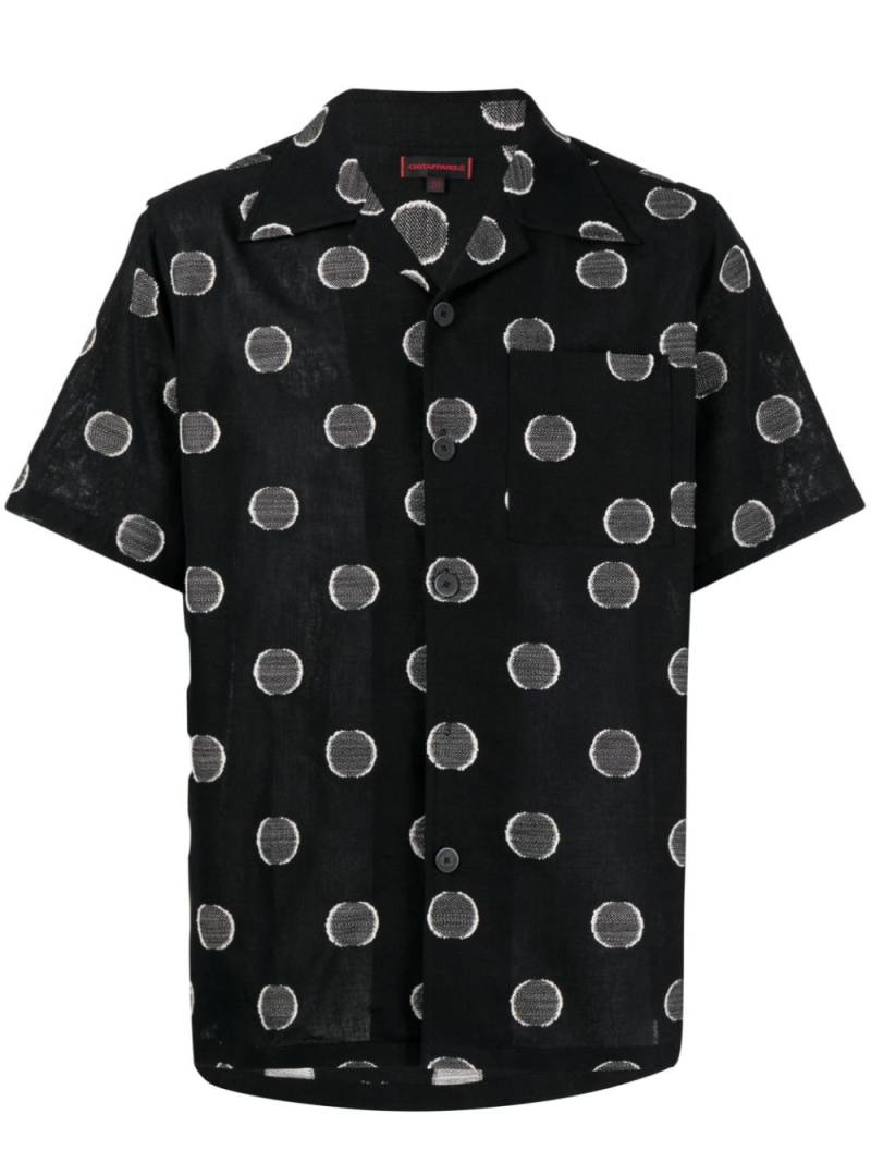 CLOT polka-dot short-sleeved shirt - Black von CLOT