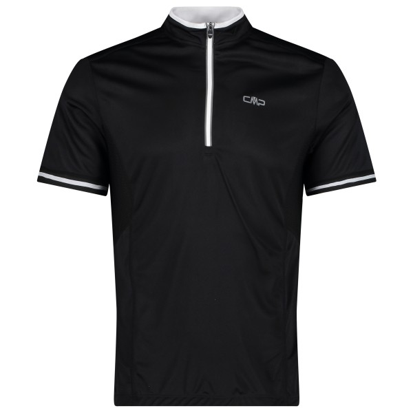 CMP - Bike T-Shirt Jacquard Halfzip - Velotrikot Gr 46;48;50;52;54;56 schwarz von CMP