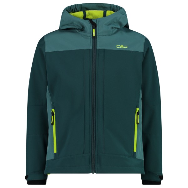 CMP - Boy's Jacket Fix Hood Softshell - Softshelljacke Gr 110 blau von CMP