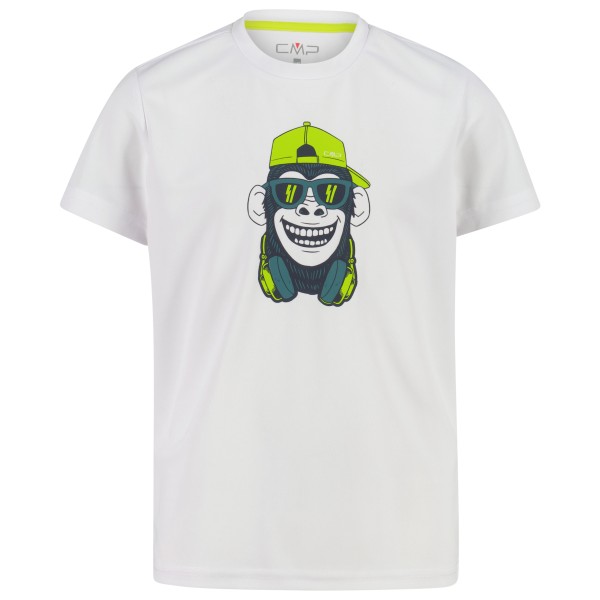 CMP - Boy's T-Shirt Piquet - Funktionsshirt Gr 104 weiß von CMP