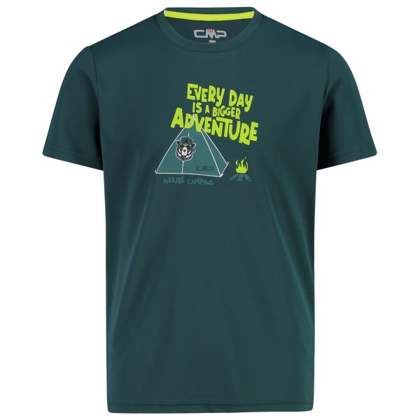 CMP - Boy's T-Shirt Piquet - Funktionsshirt Gr 140 blau von CMP